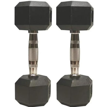 Hex Dumbbell Weights with Metal Handles