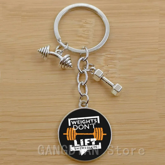 No Pain No Gain Gym Motivation, sports enthusiast keychain