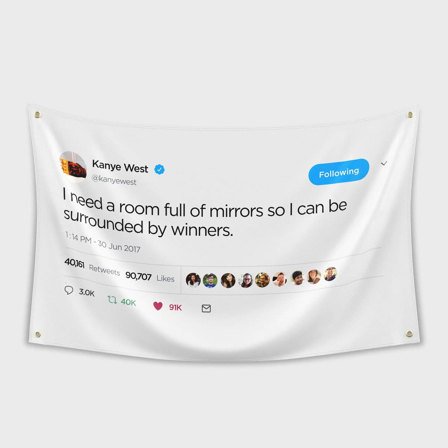 Kanye Tweet Flag